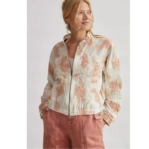 Anthropologie Tie Dyr Bomber Jacket